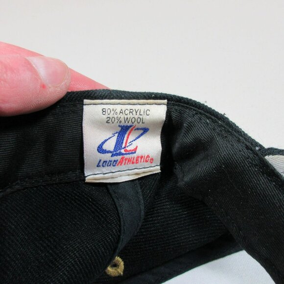 Vintage Logo Athletic mens black Wool Blend Purdue Boilermakers snapback hat - Picture 6 of 7